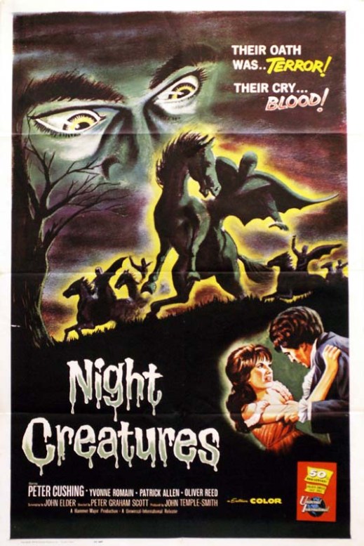 night creatures aka captain clegg hammer poster